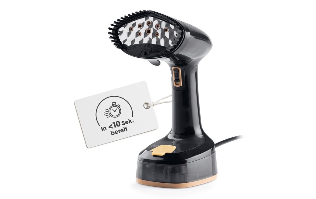 CLEANmaxx Défroisseur désodorisant 2 en 1 - 1600W noir Réservoir de 165 ml 1600 W