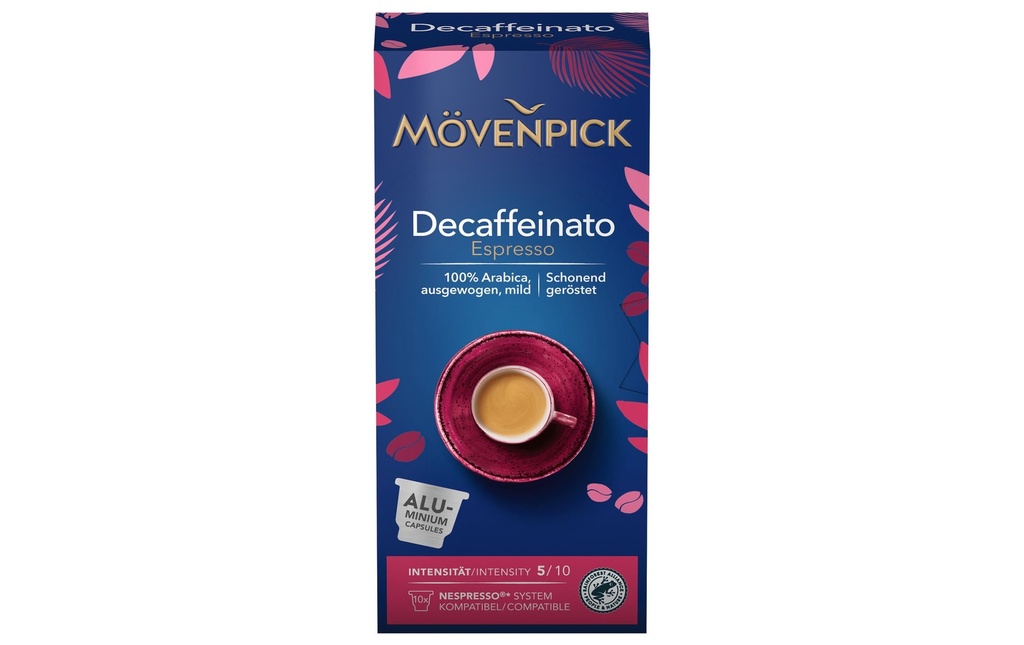 Mövenpick Capsules de café Decaffeinato Espresso 10 pièces