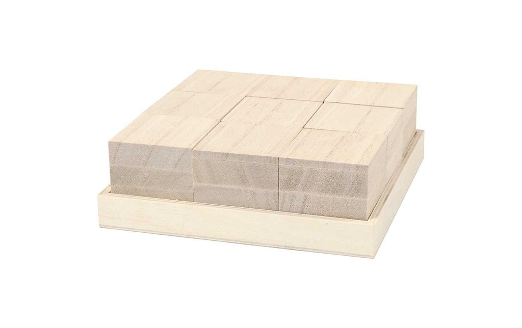 Creativ Company Article en bois 9 cubes en bois