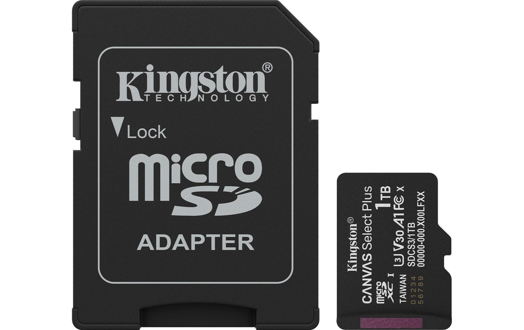 Kingston Carte microSDXC Canvas Select Plus Gen3 1000 GB