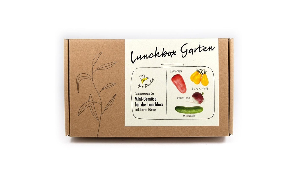Naturkraftwerk Boîte à lunch de culture Garden, 4 sortes de mini-légumes