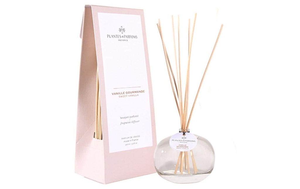 Plantes & Parfums Bâtonnets parfumés Vanille Gourmande 100 ml