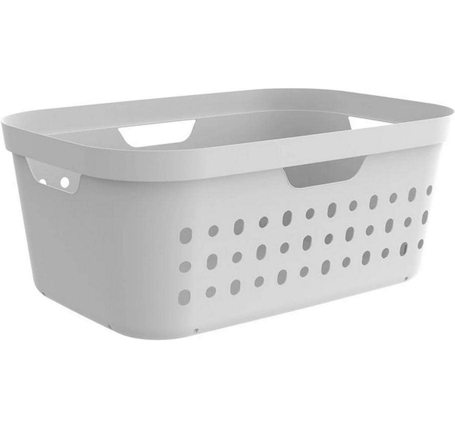 Rotho Corbeille à linge Jona 39 l, Blanc