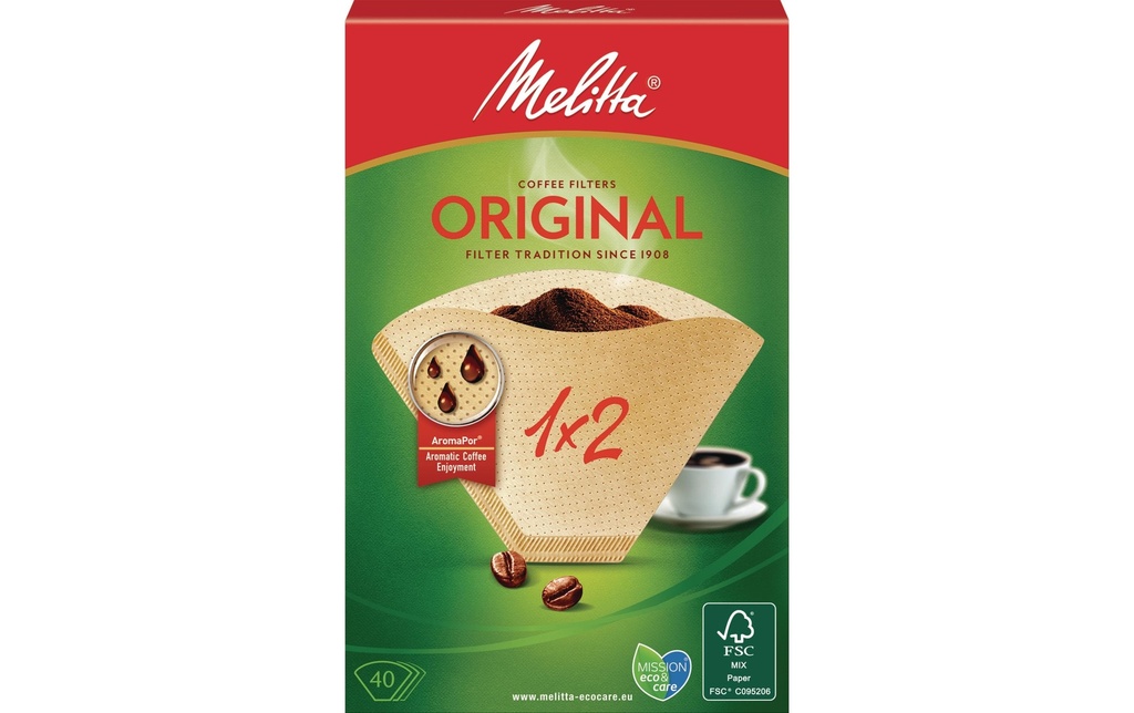 Melitta Filtre Original 1x2 40 Pièce/s