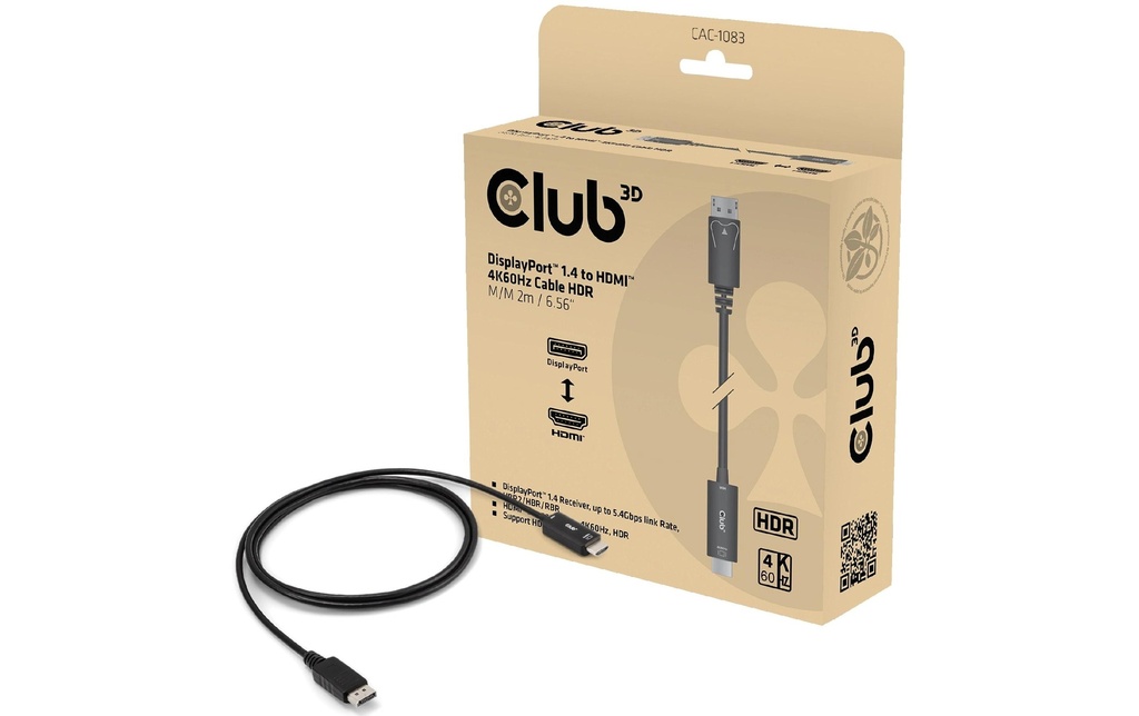 Club 3D Câble CAC-1083 DisplayPort - HDMI, 2 m