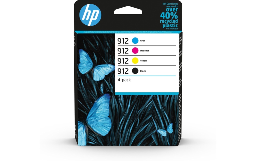 HP Combo Pack No. 912 (Encre 6ZC74AE) C/M/Y/BK