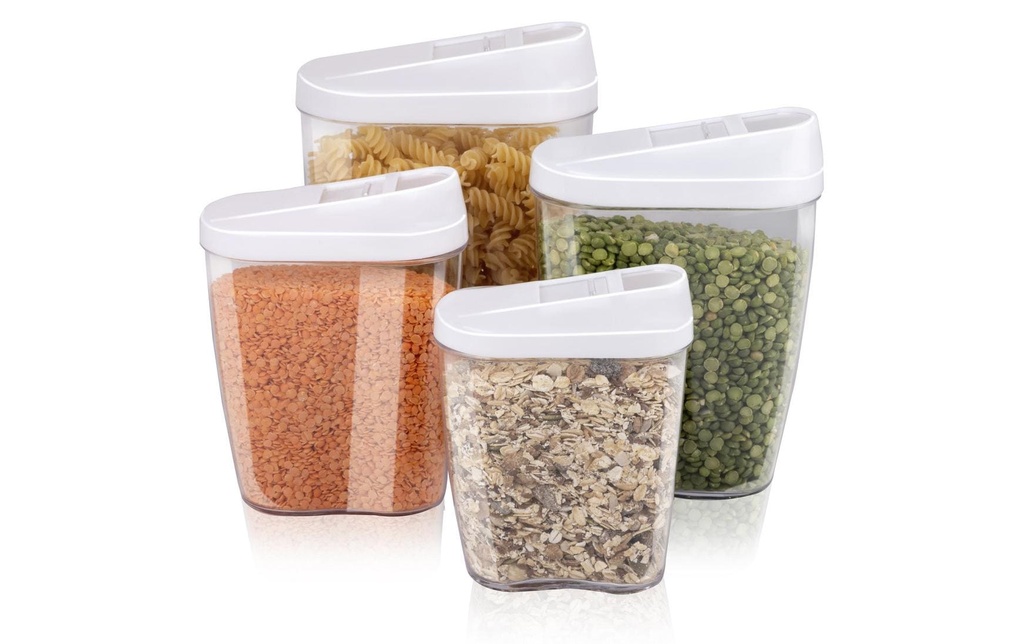 alpina Récipients à provisions 4 pièces 1.25 l, Assorti