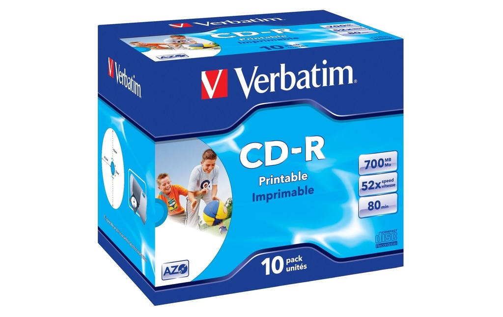 Verbatim CD-R 0.7 GB, boîte à bijoux (10 Pièce/s)