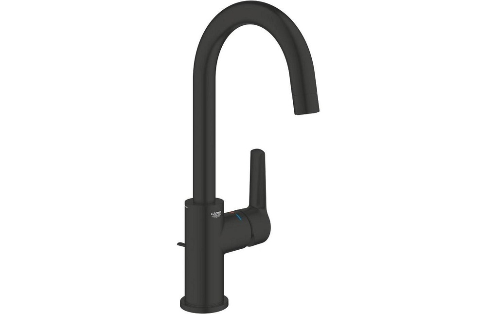 GROHE Lancement L-Size noir mat avec garniture d'écoulement