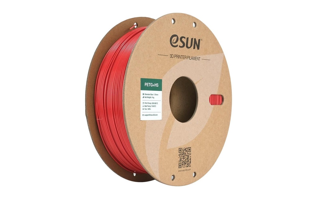 eSun Filament PETG+ HS Rouge feu 1.75 mm 1 kg