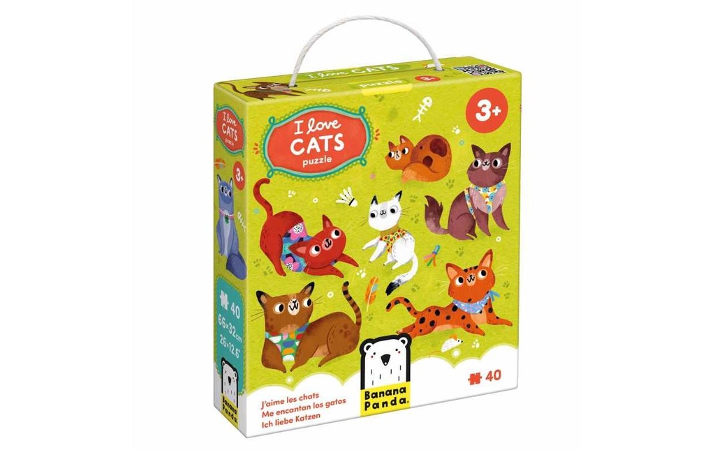 Banana Panda Puzzle J'aime les chats