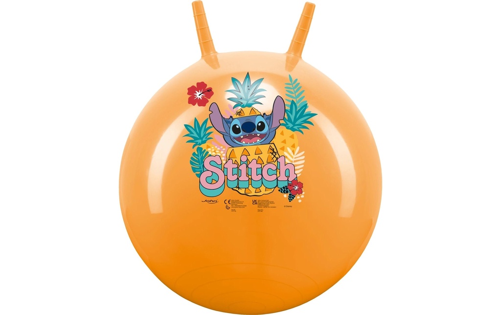John Ballon sauteur Stitch avec cornes de préhension Ø 45-50 cm