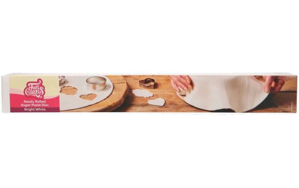 Funcakes Couverture de fondant déroulée Blanc, 430g