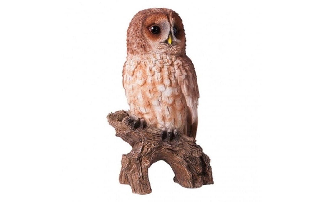 PondParts Figure décorative Hibou sur une branche, petit