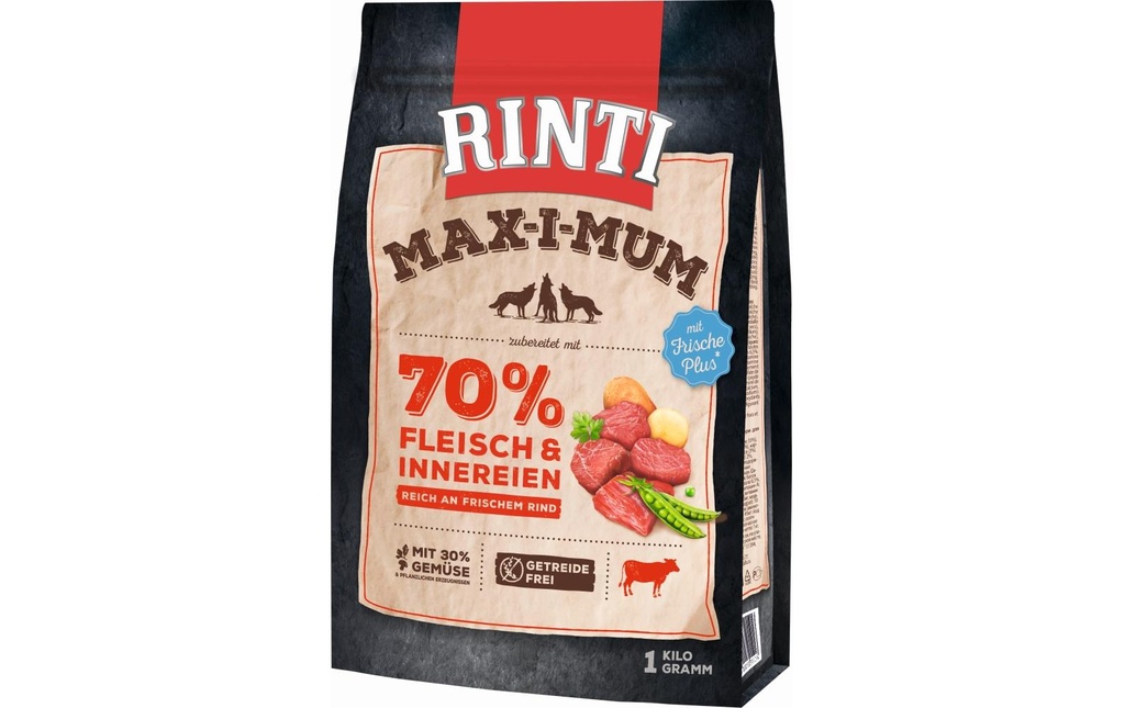 Rinti Alimentation sèche Bœuf Max-i-mum, 1 kg