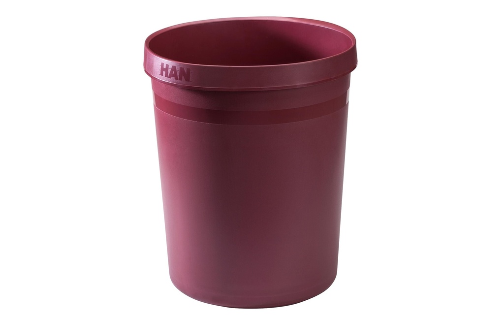 HAN Corbeille à papier Karma 18 l, Rouge foncé