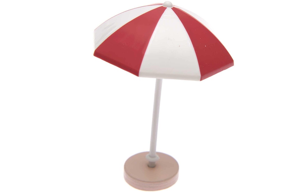Rico Design Mini-meubles Ombrelle 5.5 x 7.5 cm 1 Pièce/s, Rouge/Blanc