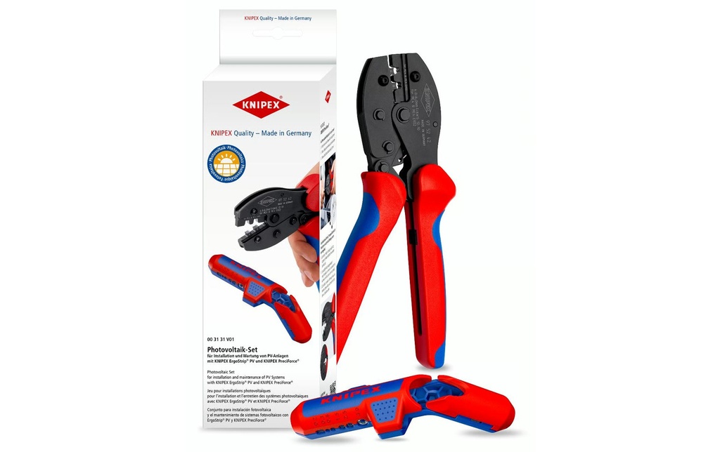Knipex Kit d'installation photovoltaïque ErgoStrip PV et PreciForce