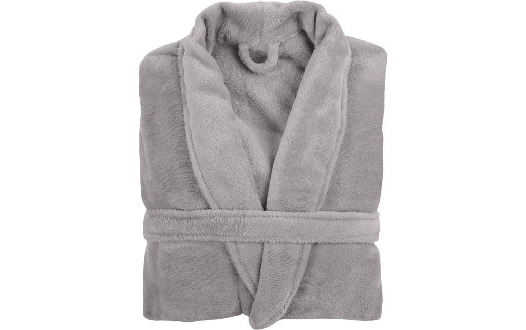 Tiseco Peignoir COSY Microflanelle , L/XL, unisexe Gris