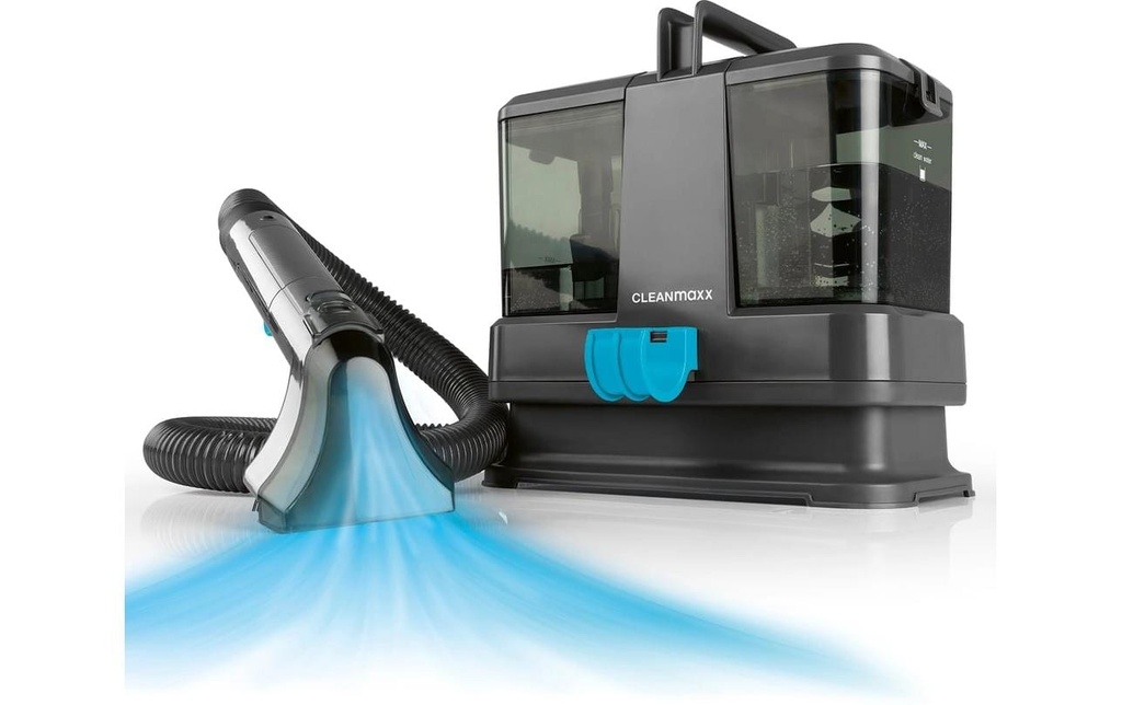 CLEANmaxx Nettoyant pour tapis avec fiche CH 350 W, gris/bleu
