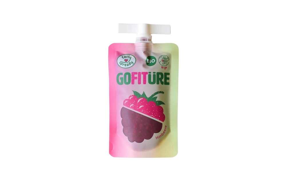 GOFITÜRE Pâte à tartiner bio aux framboises et à la rhubarbe 120 g