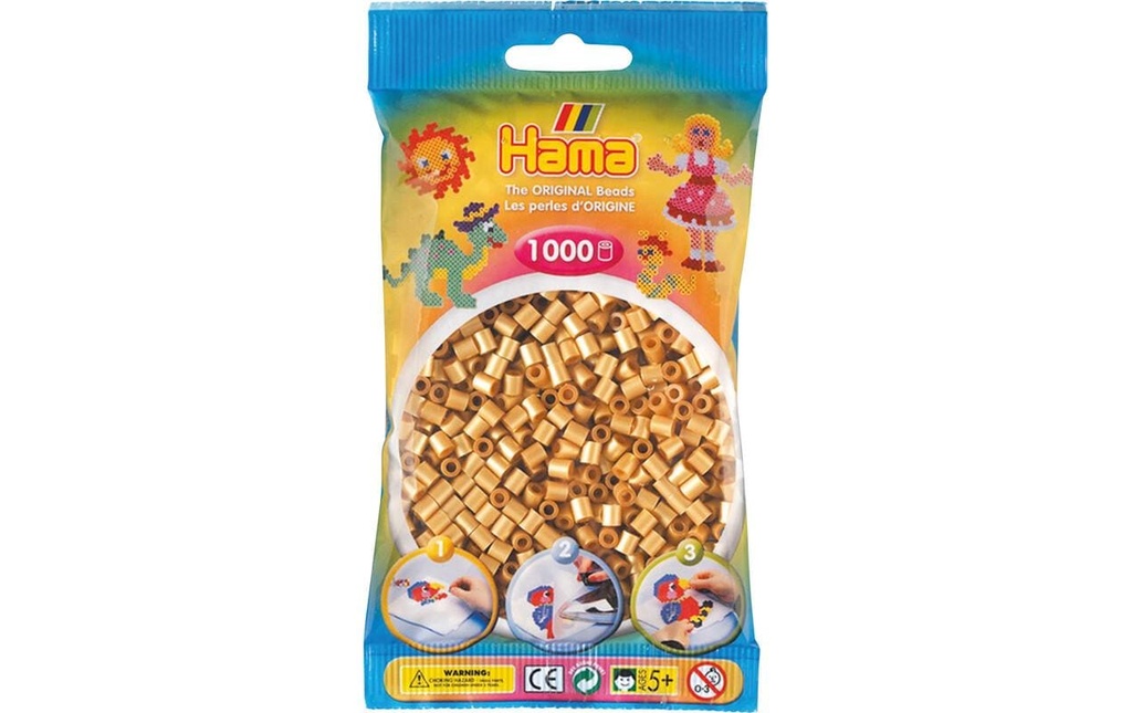 Hama Perles à repasser midi 1000 pcs. Doré