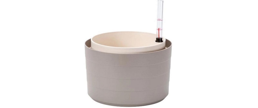 Plastia Pot d'arrosage Berberis 26 cm sans rideau Ivoire