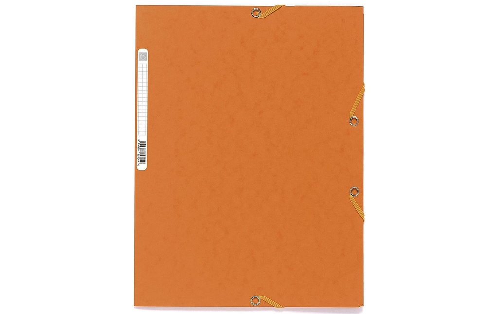 Exacompta Portfolio à ruban élastique A4 Orange, 250 feuilles