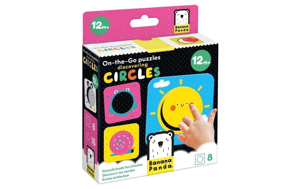 Banana Panda Puzzle Cercles de découverte On-the-Go Carton 16 pièces
