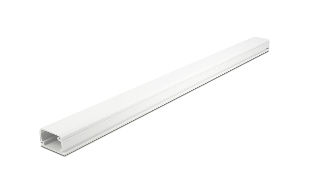 Delock Goulotte autocollant 1 m x 35 mm Blanc