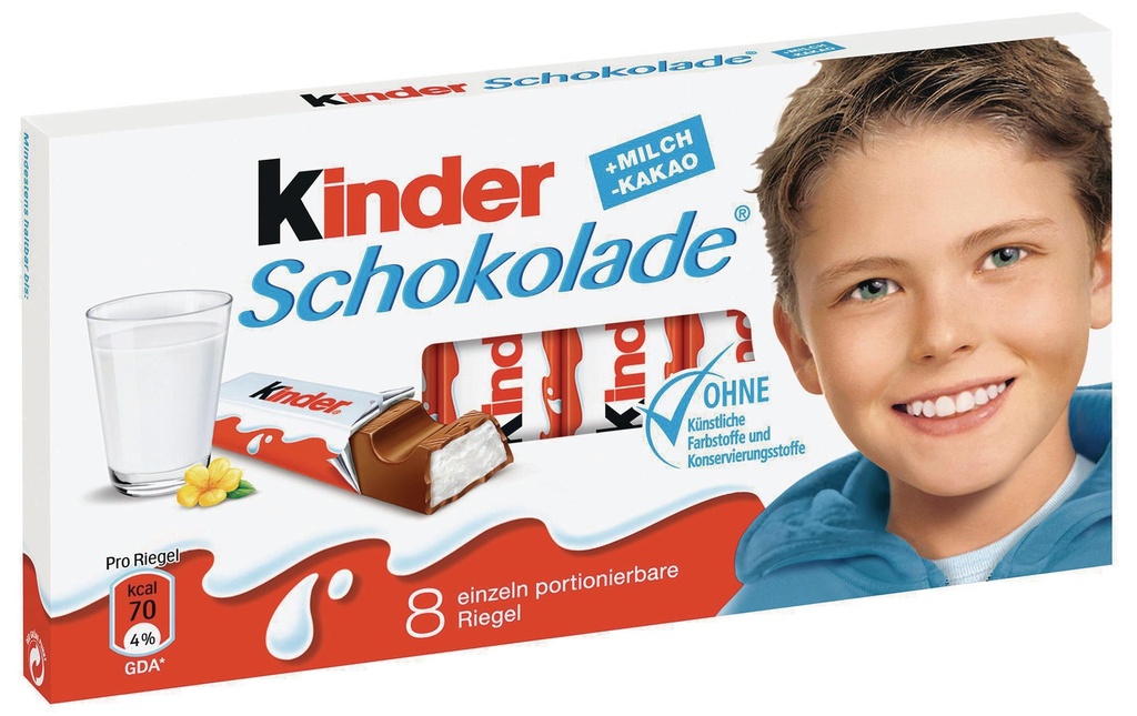 Ferrero Kinder chocolat 8 barres 100 g