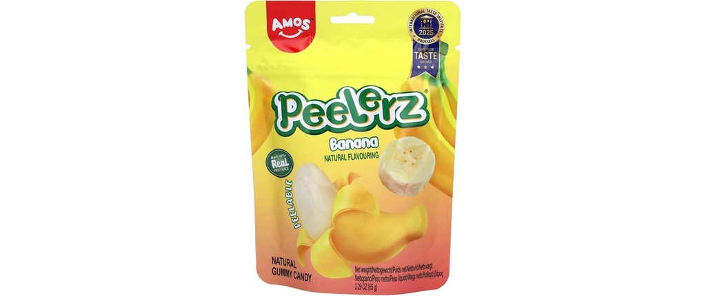 Amos Gomme de fruit Peelerz Banana 65 g
