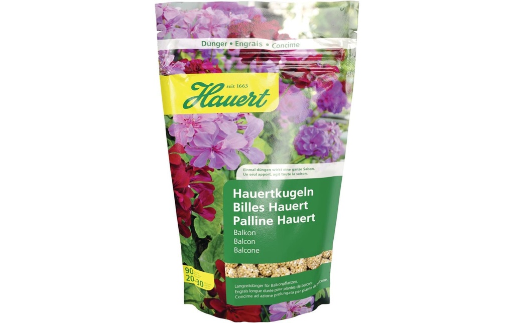 Hauert Engrais longue durée Boules à houppette Plantes de balcon, 90 pcs.