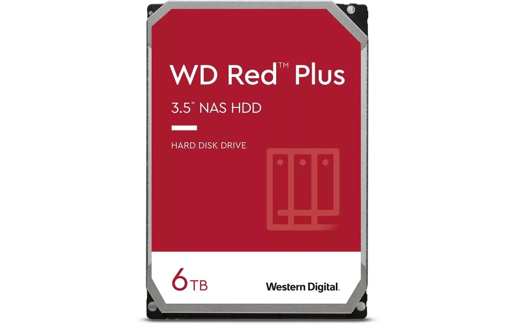 Western Digital Disque dur WD Red Plus 3.5 SATA 6 TB
