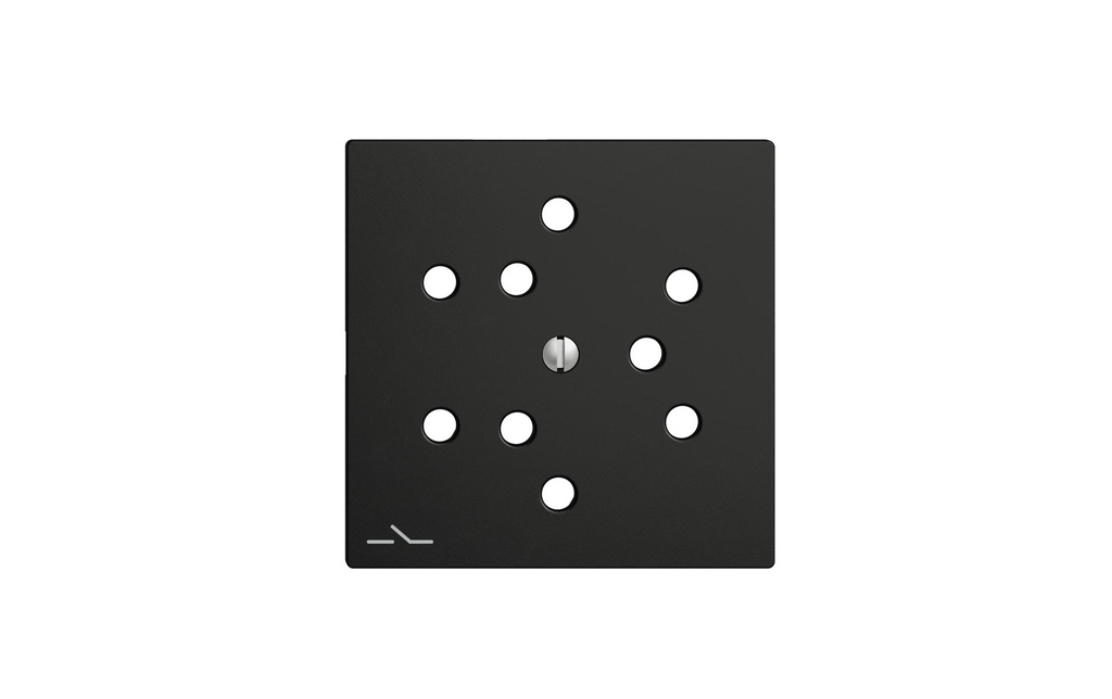 Feller EDIZIOdue Set de couverture 3x T12 séparé, Noir
