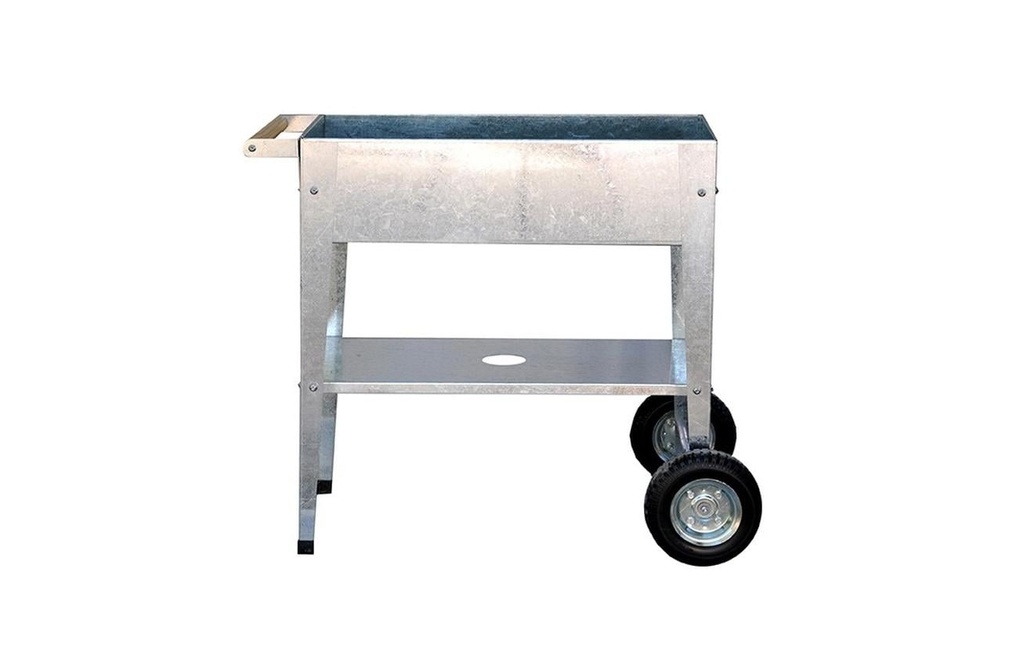 Herstera Jardinière surélevée Urban Garden Trolley 75 x 35 x 80cm, galvanisé