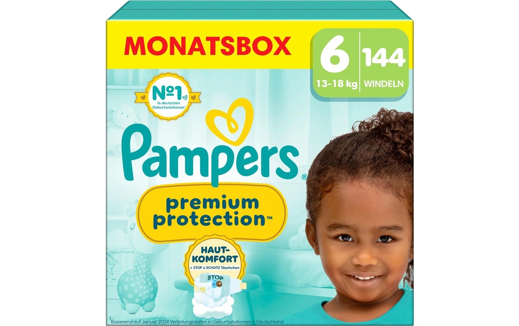 Pampers Couches Premium Protection Extra taille 6