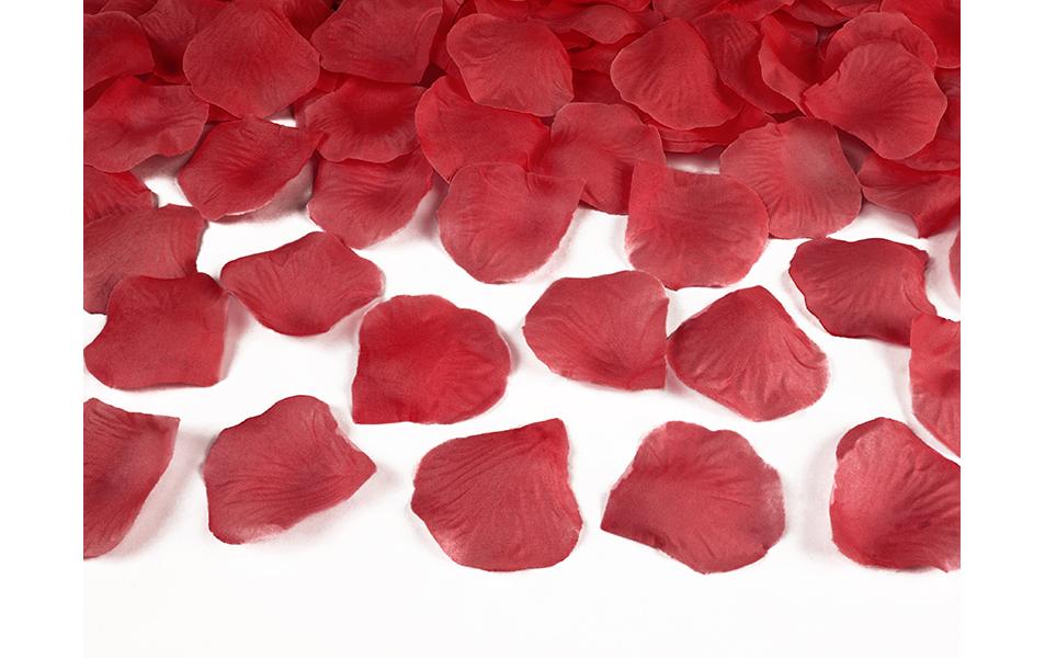 Partydeco Décoration à éparpiller Roses 500 pièces, rouge