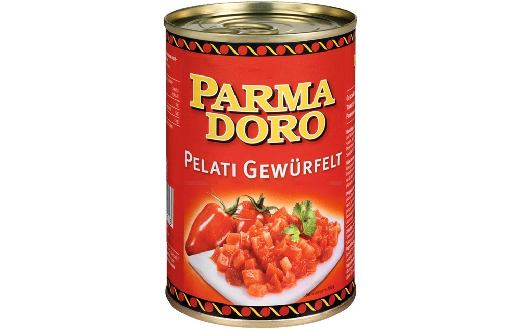 Parmadoro Boîte Pelati en dés 395 g