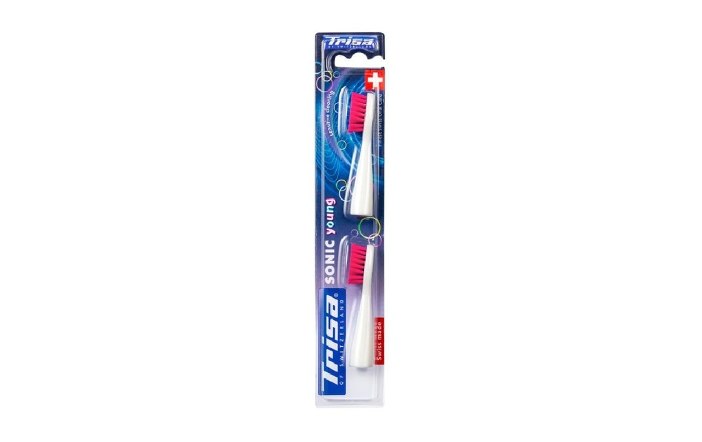 Trisa Tête de brosse à dents Sonic Advanced Young 2 Pièce/s, Rose