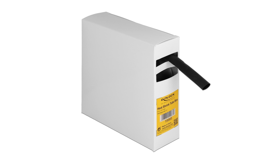 Delock Gaine thermorétractable Boîte avec colle intérieure, 5 m x 12.7 mm