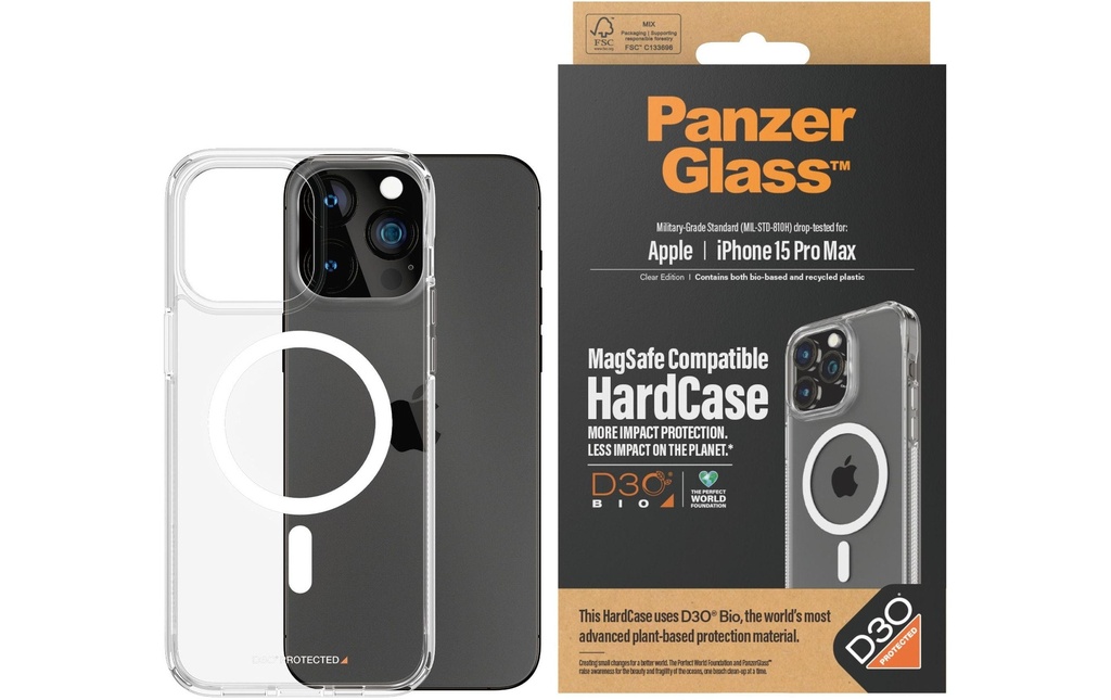 Panzerglass Coque arrière Hard Case MagSafe iPhone 15 Pro Max