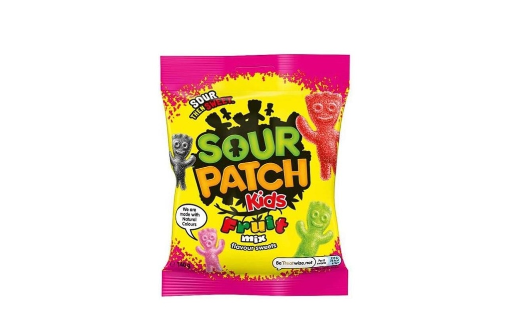 Sour Patch Kids Bonbons gommeux Sachet Sour Patch Kids Fruit Mix 140 g