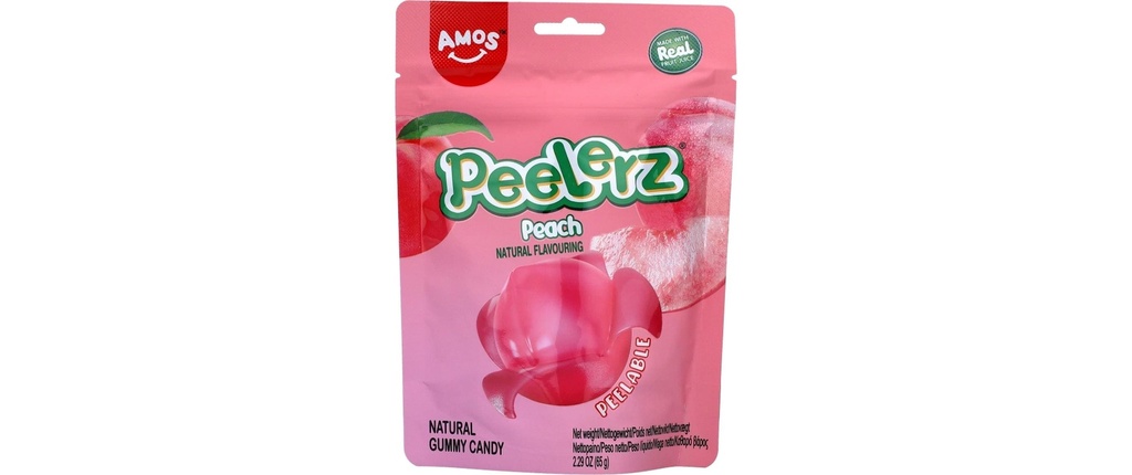 Amos Gomme de fruit Peelerz Peach 65 g