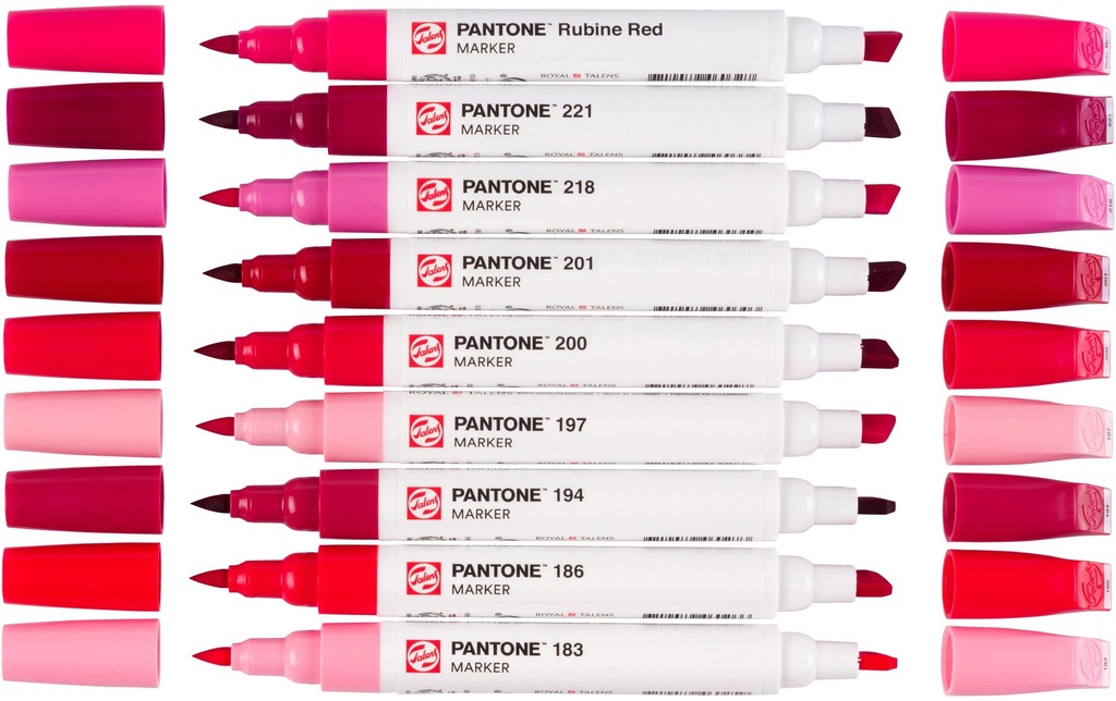 Talens Set de marqueurs Pantone 9x Rouge