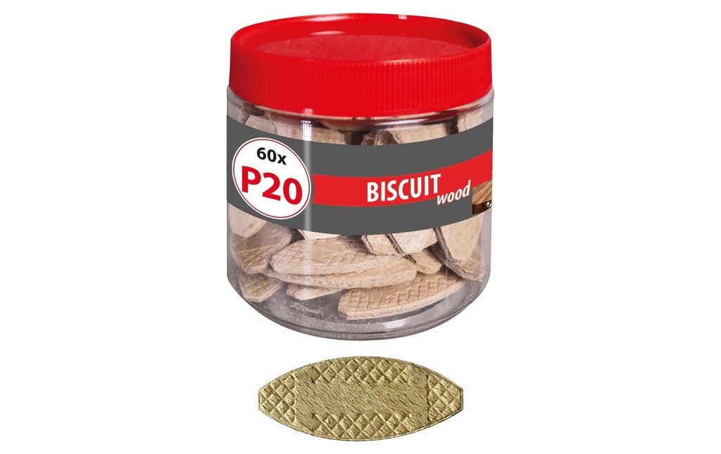 Tox-Dübel Chevilles plates en bois Biscuit Wood P20, 60 Pièce/s