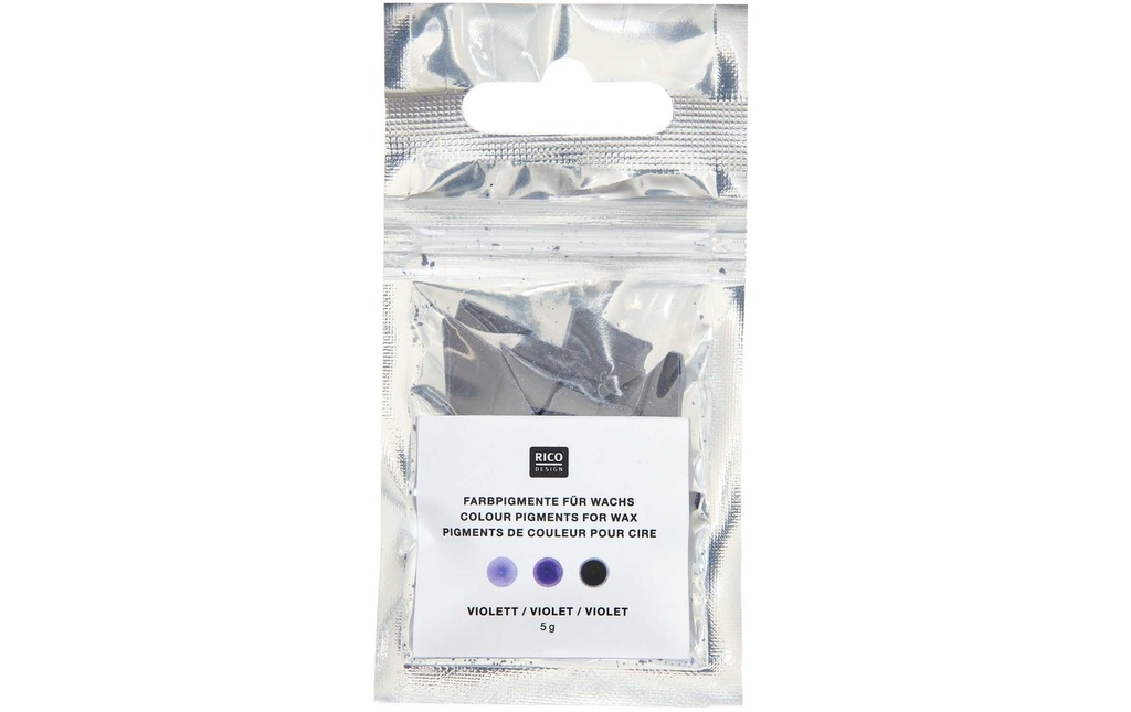 Rico Design Couleurs de cire Couleur des bougies 5 g, Violet
