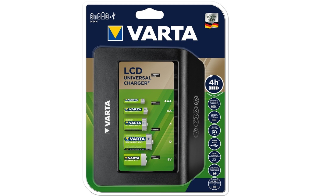 Varta Chargeur LCD Universal Charger+ USB-C