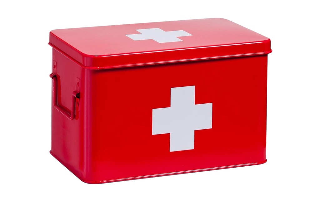 Zeller Present Armoires de premiers secours 32 x 19,5 x 20 cm, Rouge