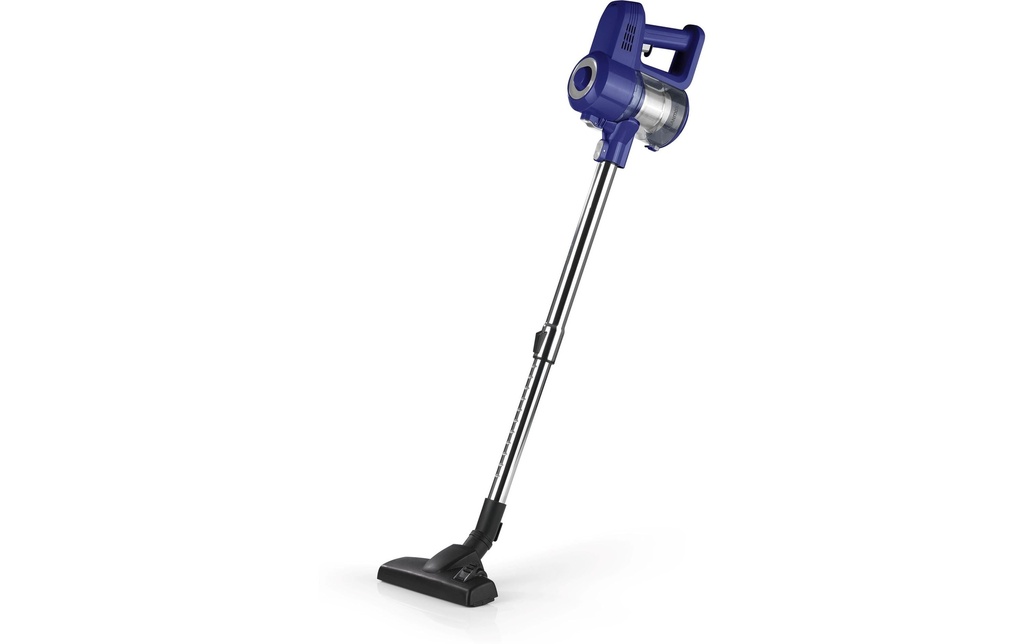 CLEANmaxx Aspirateur à main/manche sans fil Cyclone, Bleu/Argenté